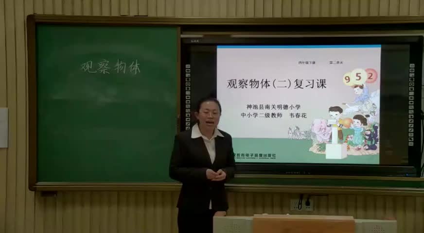 观察物体复习课 主讲:韦春花