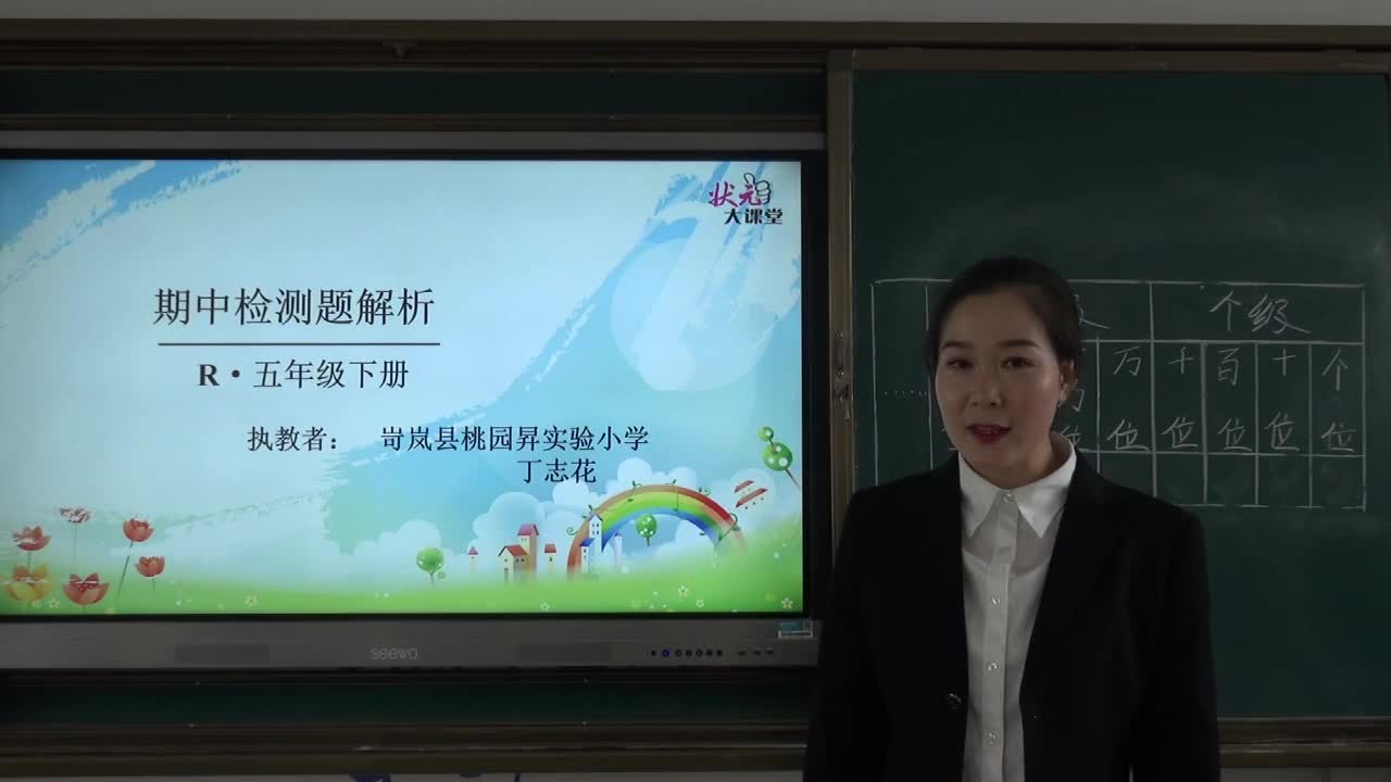 《期中检测题》简析 主讲人：丁志花