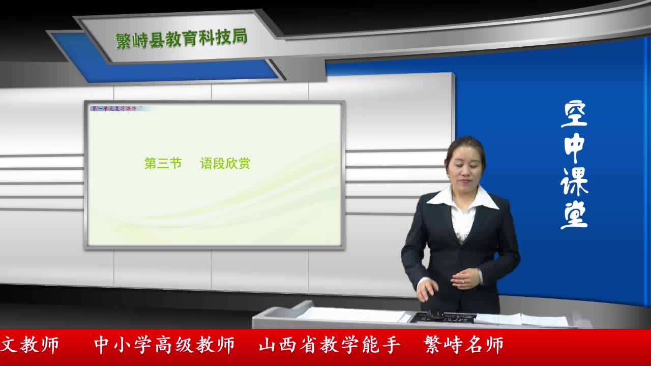 《第一单元复习课》第三课时 主讲人：袁丽英 