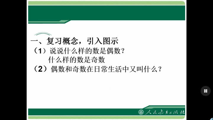 《两数和的奇偶性》   主讲：张玉靖