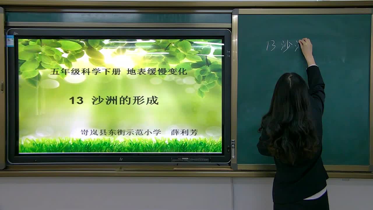 《沙洲的形成》第二课时 主讲人：薛利芳